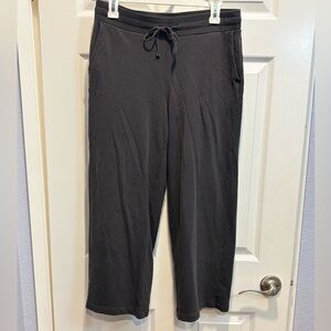 J. Jill Pure Jill Charcoal Ankle Wide Leg Pants Pima Cotton Modal